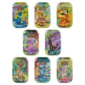 NEW 8x Prismatic Evolutions Mini Tins - pokemon cards Brand New Factory Sealed!